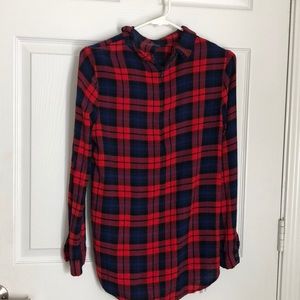 Red and Blue Plaid Forever 21 Womens shirt